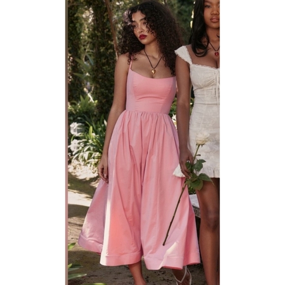 House of CB Dresses & Skirts - House Of CB | Lolita Rose Pink Cotton Corset Sundress Size Medium